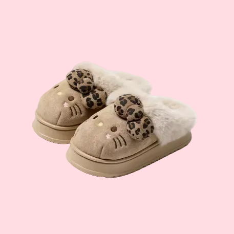 Hello Kitty Fuzzy Slippers